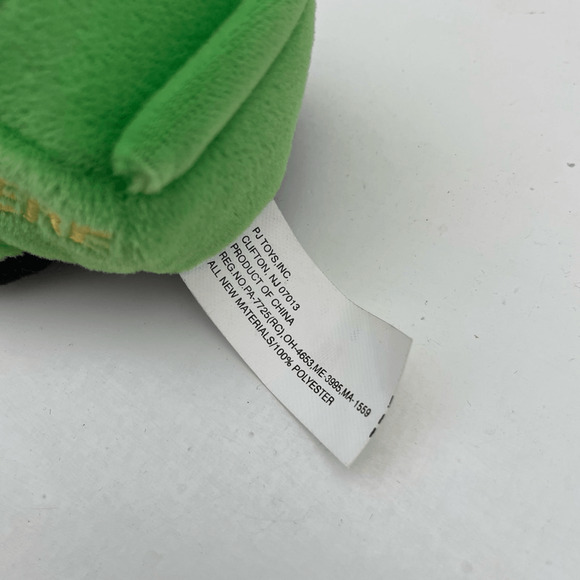 John Deere Green and Yellow Nascar Race Car Plush Beanie Toy - Picture 8 of 8